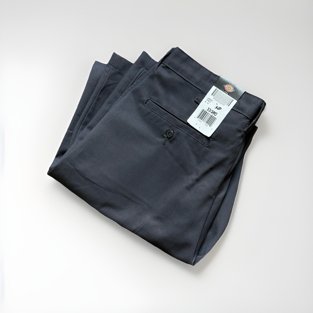 NEW Dickies LP812 Industrial Work Pants Mens 33x30 Gray Canvas Workwear Utility